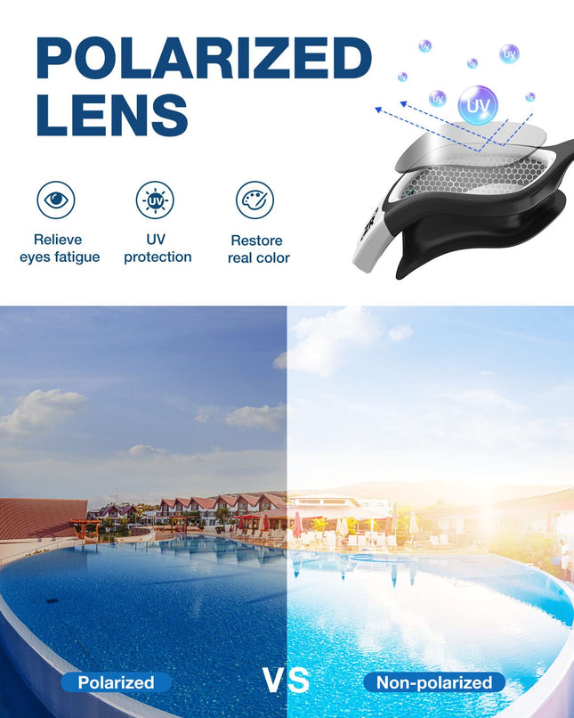 ZIONOR Mens Womens Polarized Swimming Goggles [Upgrade], G1 Swimming Goggles with Mirror/Smoked Lens, UV Protection, Anti Fog, Adjustable Strap, Professional Comfort,