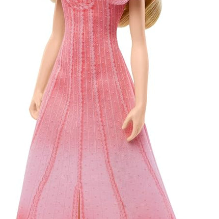 Mattel Wicked Singing Glinda Fashion Doll & Accessories, Posable with Movie-Inspired Look & Removable Outfit, Sings “Popular”, JLG49
