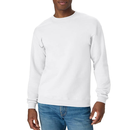 Hanes ComfortBlend EcoSmart Men`s Crew Sweatshirt, P160, 4XL White