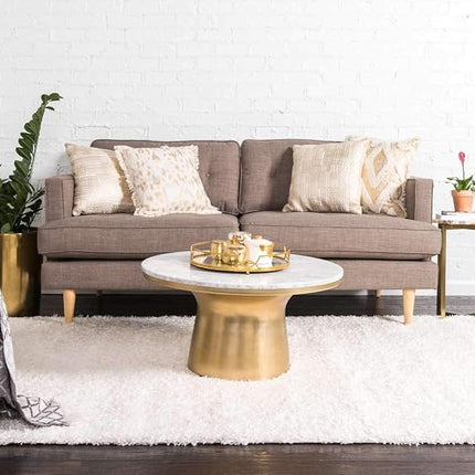 Unique Loom Solo Solid Shag Collection Area Rug- Modern Plush Rug Lush & Soft (6' 0 x 9' 0 Rectangular, Snow White)