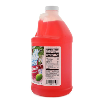 Snappy Frosti Tropics Cherry Limeade Slushy Mix, Slushie Syrups for Machine, Granita Slushy Syrup, Slushie Mix For Frozen Drink Blender, 1/2 Gallon