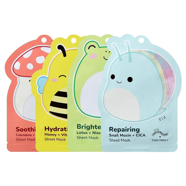 TONYMOLY x Squishmallows Sheet Mask Set – 4-Pack F