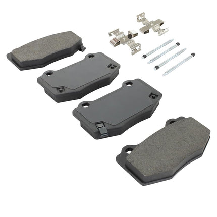 QUALITY-BUILT Premium Semi-Metallic Rear Brake Pads (1001-1718M) Compatible with Cadillac ATS 2019-2016, Chevrolet Camaro 2020-2016, Corvette 2019-2014
