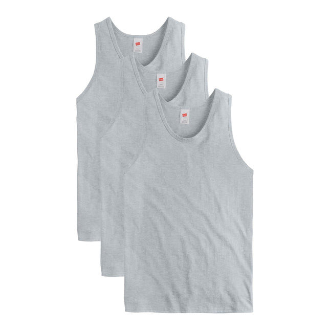 Hanes Men's Essentials Top Pack, Midweight Cotton 