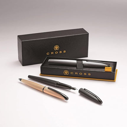 Cross ATX Rose Gold Fountain Pen with Medium NIB incl. Premium Gift Box
