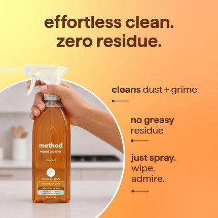 Method Daily Wood Spray 28oz, Almond