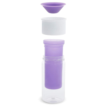 Munchkin® Miracle® 360 Insulated Sippy Cup, Includes Stickers to Customize Cup, 9 Ounce, Purple