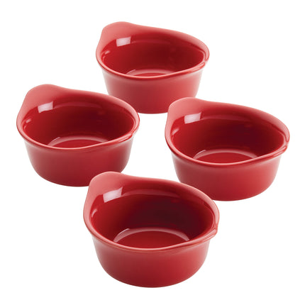 Rachael Ray Solid Glaze Ceramics Round Ramekins/Di