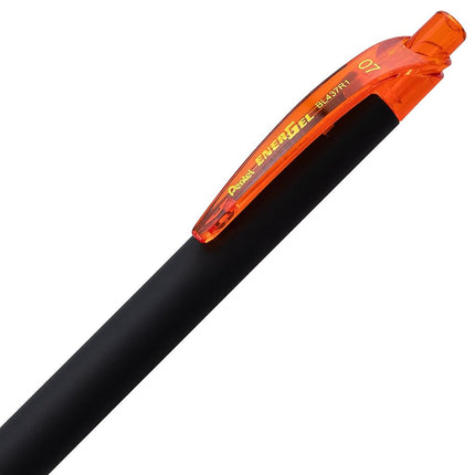 Pentel EnerGel Noir 0,7 mm Naranja - Paquete de 12