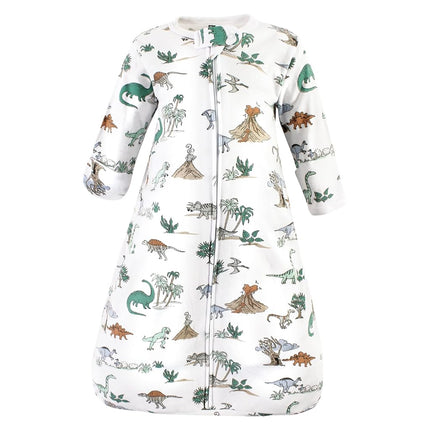 Hudson Baby Saco de dormir, manta o saco para bebé de algodón de manga larga, diseño de dinosaurio para niño, 18-24 meses