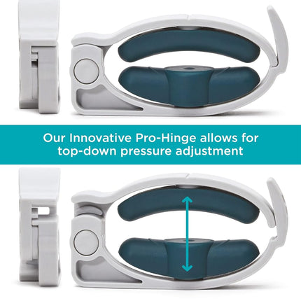 Lunderg Freedom Clamp by - with Innovative Pro-Hinge for Top-Down Pressure & 5 Different Fittings - Totally Customizable Penile Clamp for Incontinence - Mens Incontinence Products