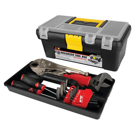 Performance Tool W54012 Plastic Tool Box with Organizer, 12.5"