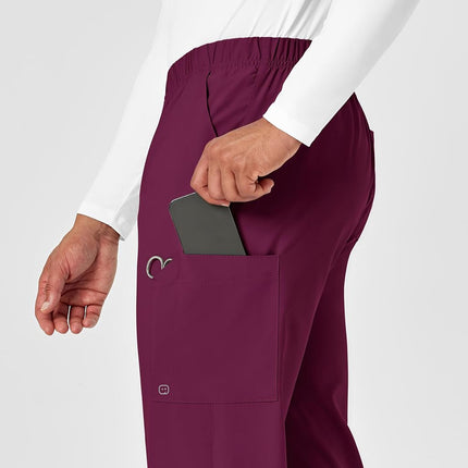 WonderWink Multi-Cargo Pant, Wine, X-Large Short