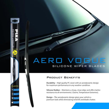 PIAA 96160 Aero Vogue Silicone Wiper Blade - 24 Inches 600mm