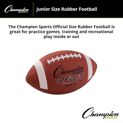 Champion Sports Junior Size Rubber Football
