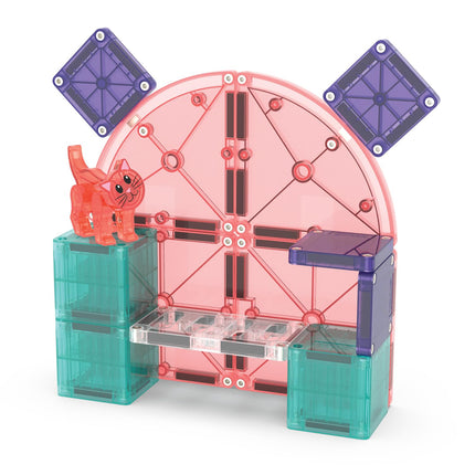 Magna-Tiles® Cat Tree 13-Piece Magnetic Construction Set, The Original Magnetic Building Brand