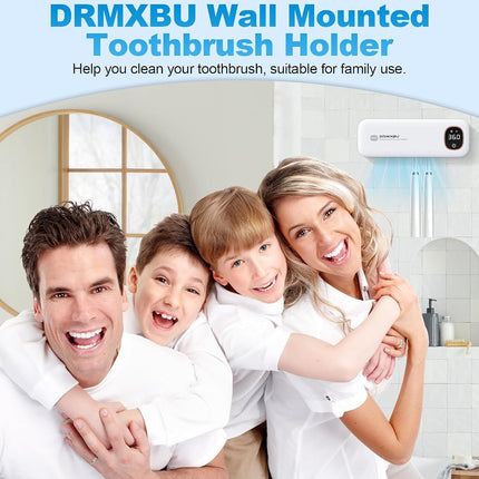 Toothbrush Holder, DRMXBU UV Electric Toothbrush Sanitizer Holder Wall