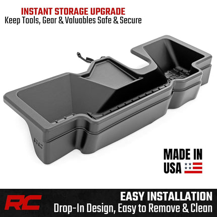 Rangement sous les sièges Rough Country pour Ram 1500 2019-2022 | Cabine multiplace - RC09421A