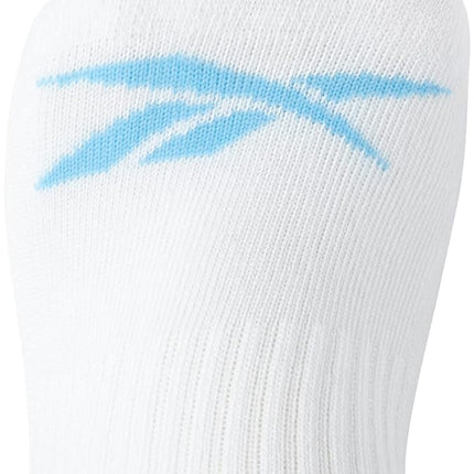 Reebok Women's Comfort Cushioned Athletic Quarter Cut Socks (6 Pack), White Marl, 3.5-9 UK