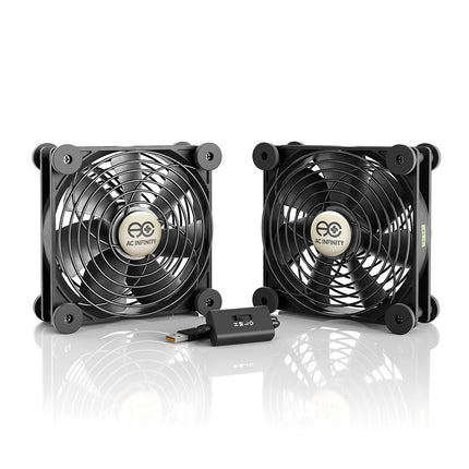 AC Infinity MULTIFAN S7, Quiet Dual 120mm USB Fan,