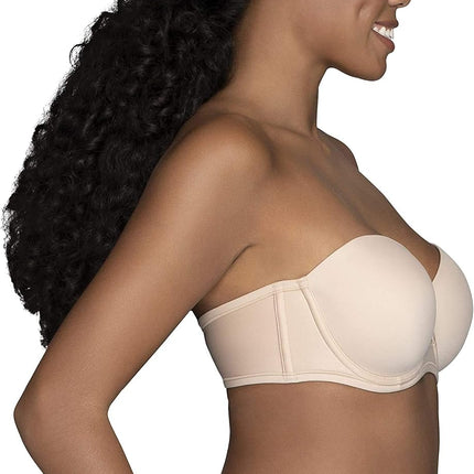 Vanity Fair Women's Beauty Back Strapless Full Figure Underwire Bra 74380, Rose/Beige, 38DD