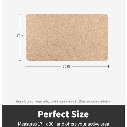 Non-Slip Bathtub Mat, 17x 30 Inch, Shower Mats for Bath Tub, PVC Loofah Bathroom Mats for Wet Areas, Quick Drying