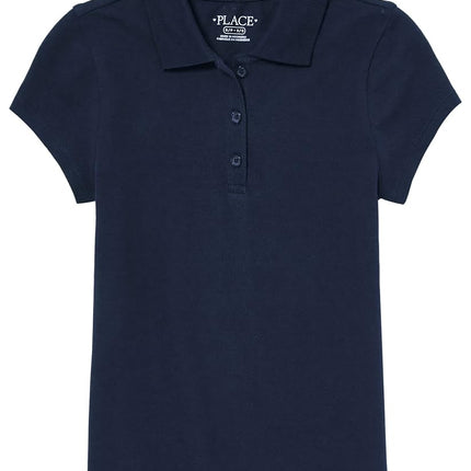 The Children's Place Multipack Short Sleeve Pique Polo, Tidal 2-Pack, Large