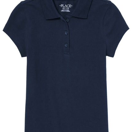 The Children's Place girls Short Sleeve Pique Polo