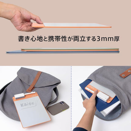 Plus KP-B5-OR 538-327 Memo Pad, Notepad, Repeat, Eco Stationery, Paperless, Business, Kaite Pad, B5, Peach Orange