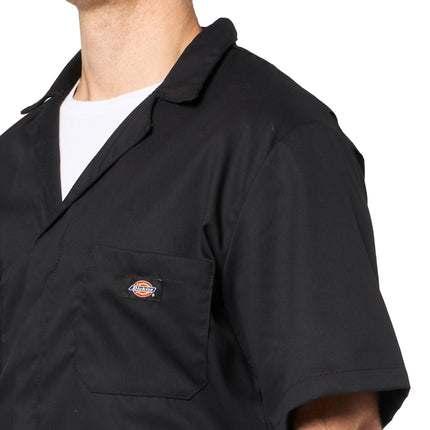 Dickies FLEX Short Sleeve Coveralls, BLACK, S RG