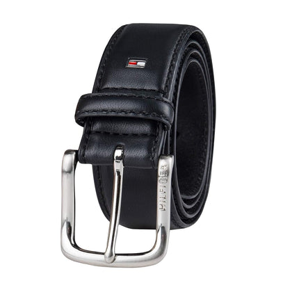 Tommy Hilfiger Men's Leather Stitch Belt With Engr