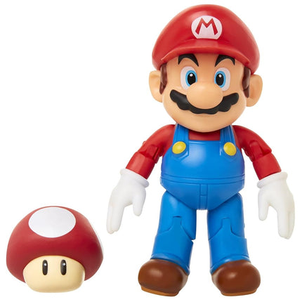 Nintendo - Super Mario Figurine de Mario avec Super Champignon 10cm