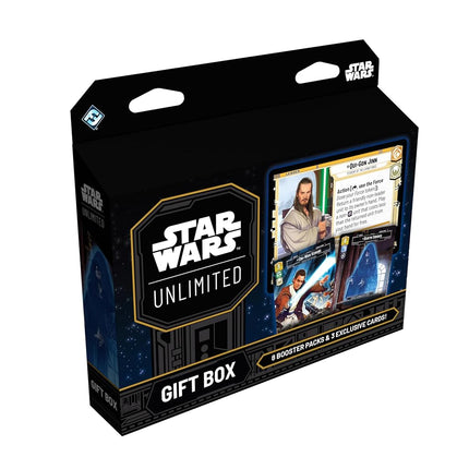 Asmodee Star Wars: Unlimited Gift Box - Collectible Trading Card Game Expansion, Includes 8 Booster Packs, 2 Exclusive Variant Cards & Oversized Leader, Ages 12+, 2+ Players, 20 Minute Playtime