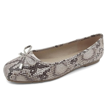 Kenneth Cole Reaction Women's Elstree Ballet Flat, Natural Snake, 3.5 UK