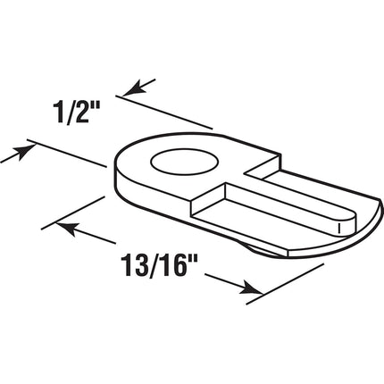 Prime-Line PL 7906 Clips de pantalla a ras con tornillos, Plástico, Negro (Paquete de 12)