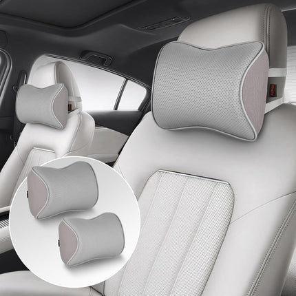 Aukee Memory Foam Car Neck Pillow Soft Leather Car
