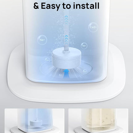 DREO Scale-Inhibitor Cartridge 3-Pack for Humidifiers HM735S, Prevent Mineral Build-up, Filter Hard Water, Eliminate White Dust, Extend Humidifier Life, Safe Material, Easy to Install & Clean