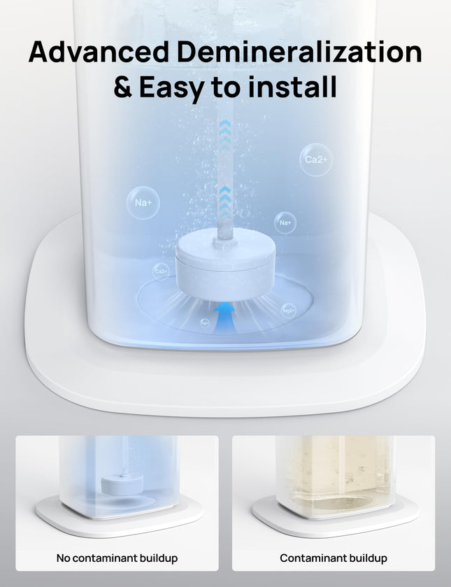 Lot de 3 cartouches anti-calcaire DREO pour humidificateurs HM735S, prévient l'accumulation de minéraux, filtre l'eau dure, élimine la poussière blanche, prolonge la durée de vie de l'humidificateur, matériau sûr, facile à installer et à nettoyer