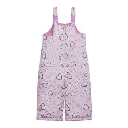 Carter's Baby-Girls and Big Girls - Conjunto de dos piezas con estampado de nieve aislante y pantalón de nieve, diseño de corazón lila, 12 meses