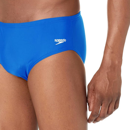 Speedo Calzoncillo sólido de licra para hombre, zafiro, 30