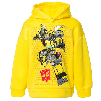 Transformers Optimus Prime Bumblebee Hoodie Sweatpants for Toddlers to Big Kids, yellow / black, 2 Years