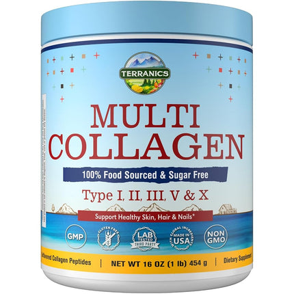 Multi Collagen Powder Type I II III V X with Bioti