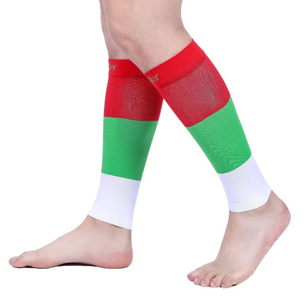 Manchons de compression Doc Miller pour hommes et femmes, chaussettes de compression sans pied pour coureurs, 15-20mmHg gradué, attelles tibiales, varices, soulagement de la douleur et de l'enflure (1 paire)
