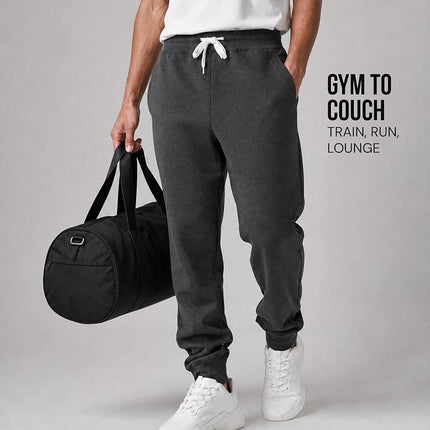 Southpole Men's 1570 Basic Active Fleece Jogger Sweatpants, New Heather Charcoal, 3X-Large