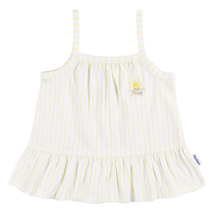 Conjunto de camiseta túnica sin mangas y cubrepañal para bebé niña Gerber, a rayas, 24 meses