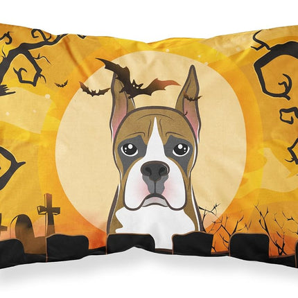 Caroline's Treasures BB1781PILLOWCASE Halloween Boxer Fabric Standard Pillowcase Lightweight Super Soft Easy Care Decorative Artwork Pillowcase, Standard