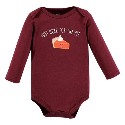Hudson Baby baby-boys Cotton Long-sleeve Bodysuits 3-pack, Hello Autumn, 6-9 Months