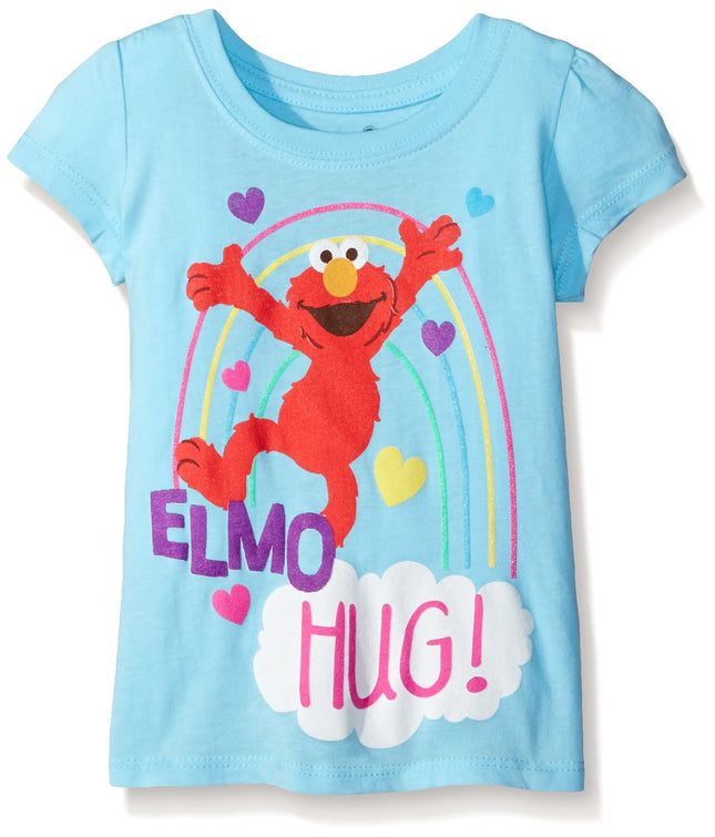 Sesame Street Little Girls' Toddler Short Sleeve T