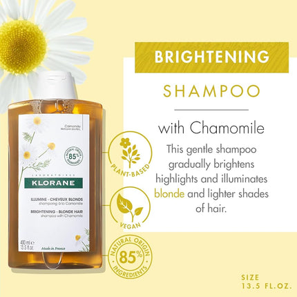 Klorane Shampoo With Chamomile (Brightening Blonde Hair) 400ml/13.5oz