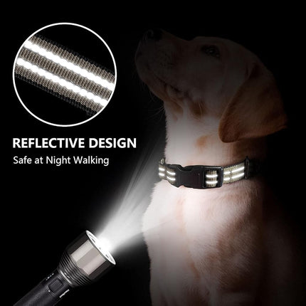 Martingale Collar for Dogs,Reflective Escape Proof,Brown,L